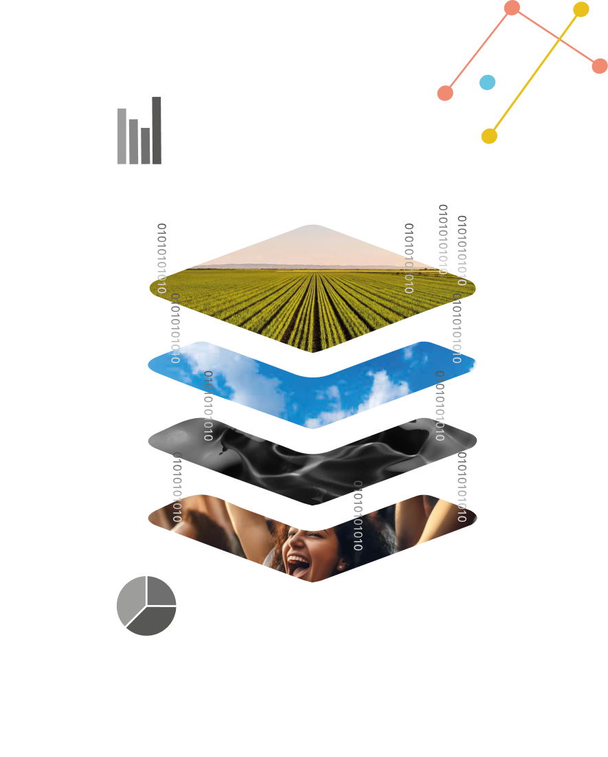 Layered visualization of AI platform components